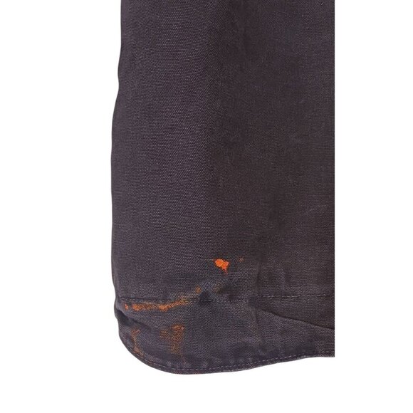 Carhartt Jacket M Coat Sherpa Duck Canvas Chore Distress Fade Paint Rare C61 GVL - Picture 11 of 16